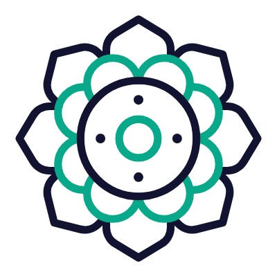 Rangoli, Animated Icon, Outline