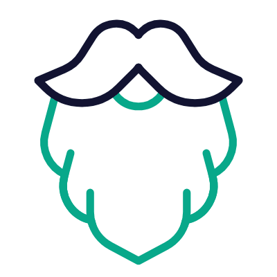 Facial Hair, Animated Icon, Outline