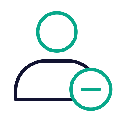 Avatar Minus, Animated Icon, Outline