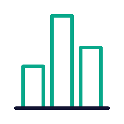 Bar Chart, Animated Icon, Outline