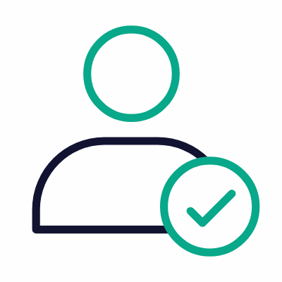 Approving Avatar, Animated Icon, Outline