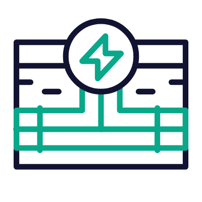 UGHV Cables, Animated Icon, Outline