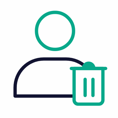 Avatar Trash, Animated Icon, Outline