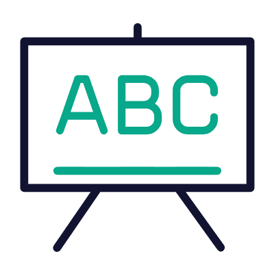 Blackboard, Animated Icon, Outline