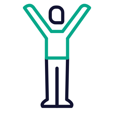 Person Success, Animated Icon, Outline