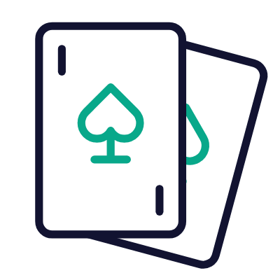 Cards spade, Animated Icon, Outline
