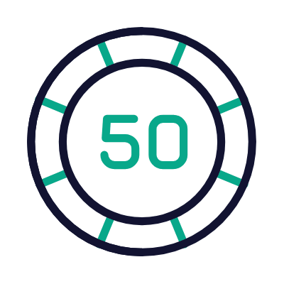 Casino Chip, Animated Icon, Outline