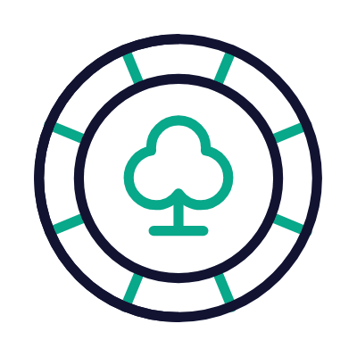 Club Chip, Animated Icon, Outline