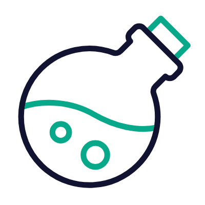 Potion Bottle, Animated Icon, Outline