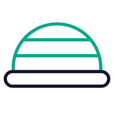 Bosu Ball, Animated Icon, Outline