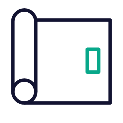 Gym Mat, Animated Icon, Outline