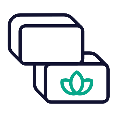 Yoga Blocks, Animated Icon, Outline