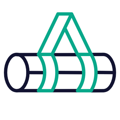 Yoga Mat Strap, Animated Icon, Outline
