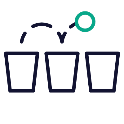 Pong Cups, Animated Icon, Outline
