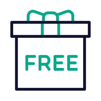 Gift Free, Animated Icon, Outline