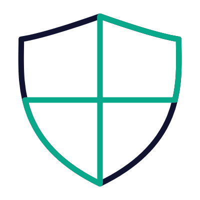 Shield Checkered, Animated Icon, Outline