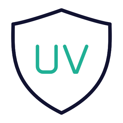 Shield UV, Animated Icon, Outline