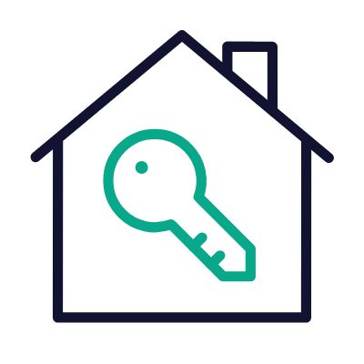 House Key, Animated Icon, Outline