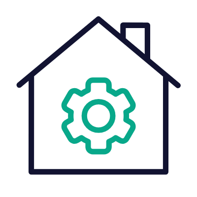 House Settings, Animated Icon, Outline