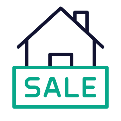 House Sale, Animated Icon, Outline