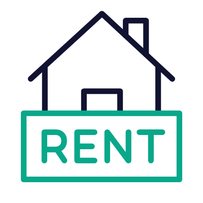 House Rent, Animated Icon, Outline