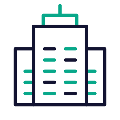 Building Office, Animated Icon, Outline