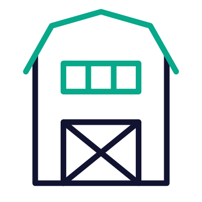 Barn, Animated Icon, Outline