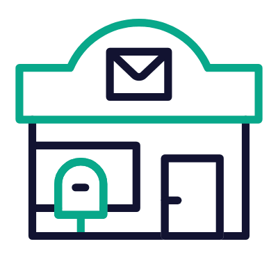 Post office, Animated Icon, Outline