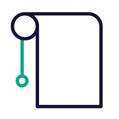 Roller Blind, Animated Icon, Outline