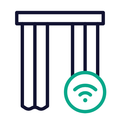 Curtains wireless, Animated Icon, Outline
