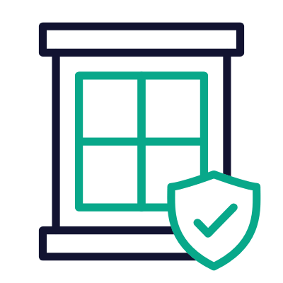 Window shield, Animated Icon, Outline