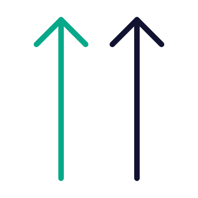 Arrows Up, Animated Icon, Outline