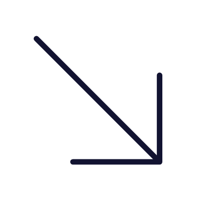 Arrow Down Right, Animated Icon, Outline