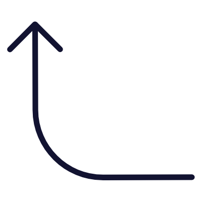 Turn Left Up, Animated Icon, Outline