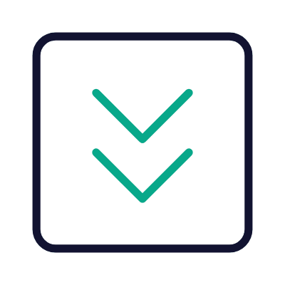 Chevrons Down, Animated Icon, Outline