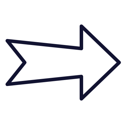 Arrow Notched Right, Animated Icon, Outline