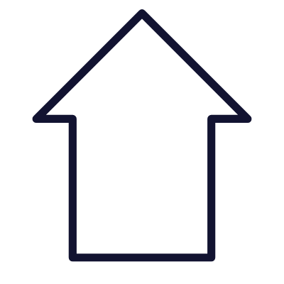 Arrow Up, Animated Icon, Outline