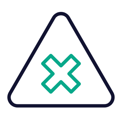 Uncontrolled Intersection, Animated Icon, Outline