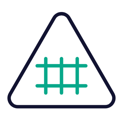 Railroad Crossing, Animated Icon, Outline