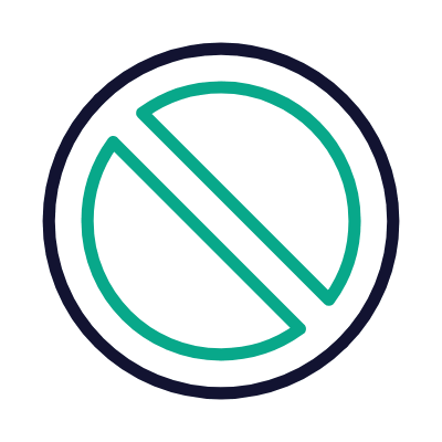 No Parking, Animated Icon, Outline