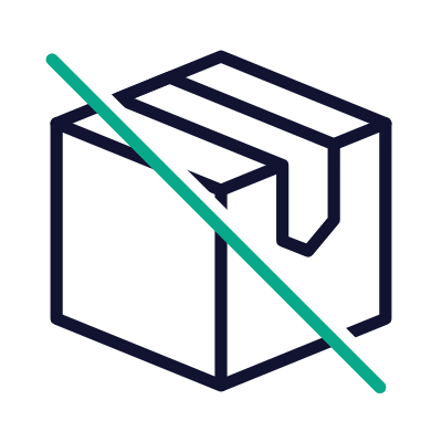Box Slash, Animated Icon, Outline