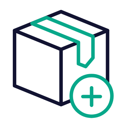 Box Plus, Animated Icon, Outline