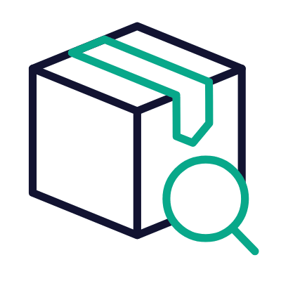 Box Magnifier, Animated Icon, Outline