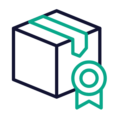 Box Badge, Animated Icon, Outline