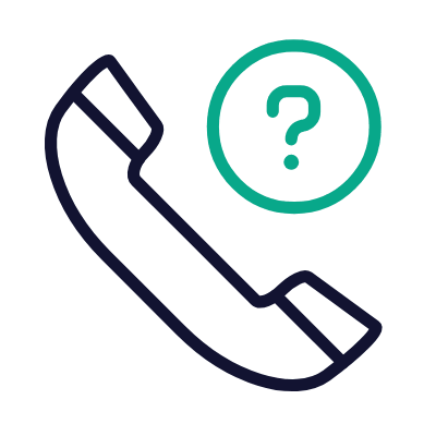 Phone Question, Animated Icon, Outline