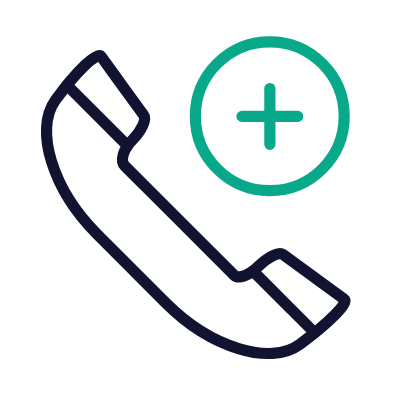 Phone Plus, Animated Icon, Outline