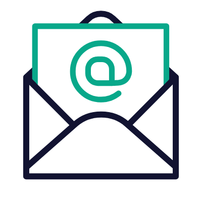 Mail Open At, Animated Icon, Outline