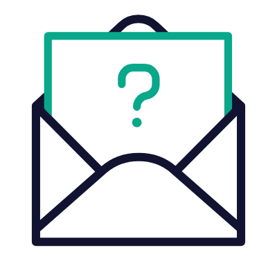 Mail Open Question, Animated Icon, Outline