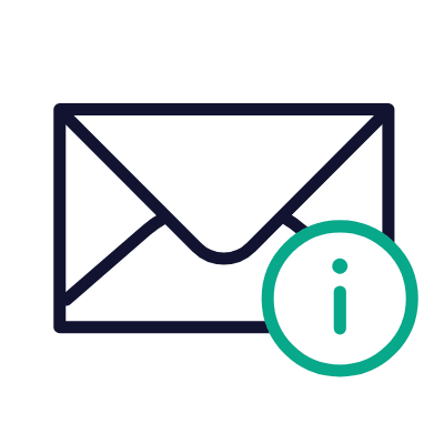 Mail Info, Animated Icon, Outline