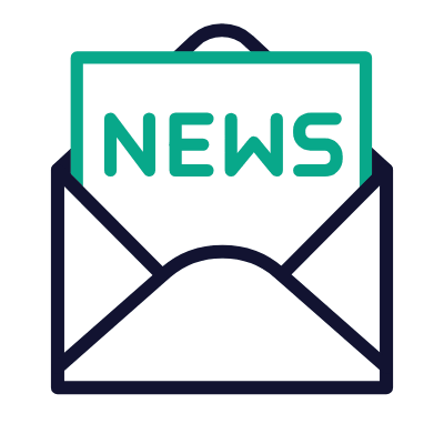 Mail Open News, Animated Icon, Outline